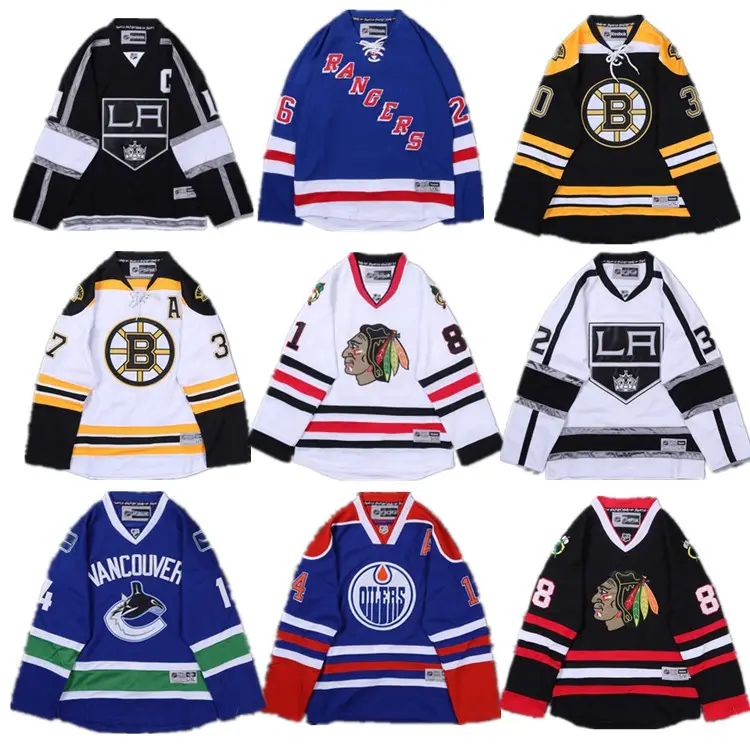 Stylish Design Cropped Hockey Jersey For Men Quick Dry Reversible Sublimation Youths Ice Hockey Practice Jersey