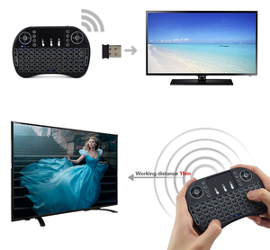 2.4G i8 mini tastiera Wireless i8 air fly mouse retroilluminato inglese russo spagnolo francese telecomando per Set-top box - Product Image 5