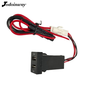 Car Charger Blue LED Light Dual USB Dashboard Phone Fast Charging <strong>Socket</strong> for Isuzu Dmax D-MAX MU-X <strong>V</strong>-Cross - Product Image 2