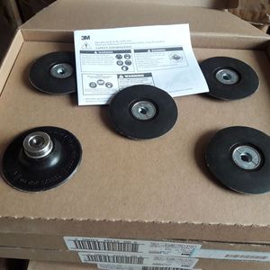 3M 45090 3 Inch Rubber <strong>Backer</strong> <strong>Pad</strong> Thin Hook Loop Sanding <strong>Pad</strong> Pallet Angle Grinder Polisher Polishing Back-<strong>up</strong> <strong>Pad</strong> - Product Image 5