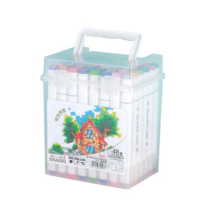 Hot Sale Art Marcadores Custom Crianças Adultos Desenho Ponta dupla Ponta redonda e cinzel Dica álcool tinta marcador Pen Set