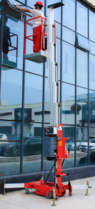 Everlift 150kgs Single Mast Working <strong>Platform</strong> Hand Push Single Mast Single-person Operation <strong>Loading</strong> and <strong>Unloading</strong>