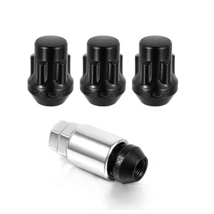 Tùy chỉnh màu đen mạ 6 điểm spline bánh xe Lug Nuts với ổ cắm công cụ quan trọng - Product Image 2