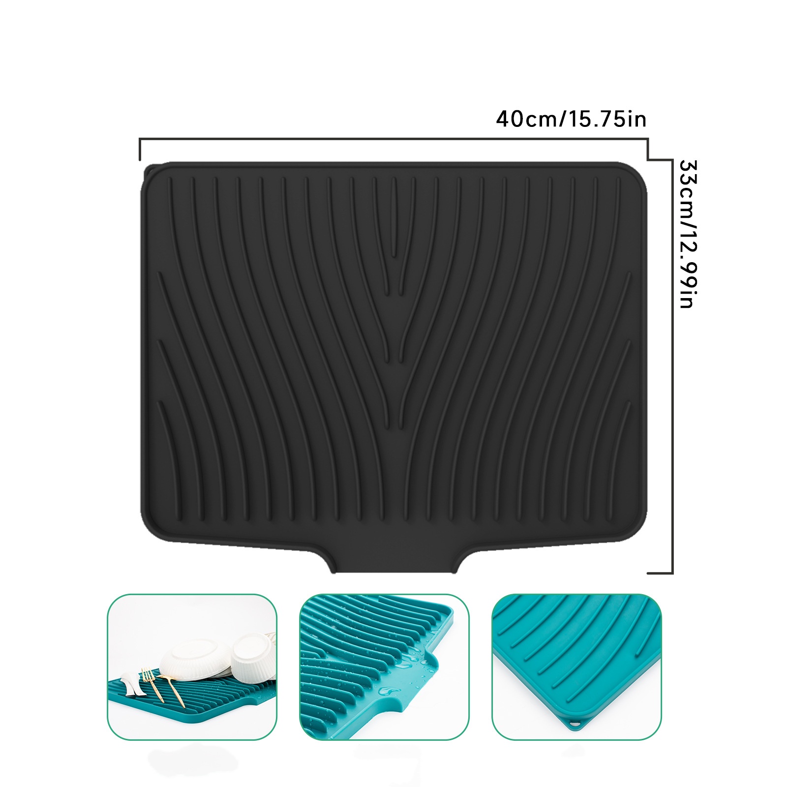 40 cm super grande ouverture noir