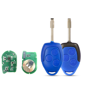 Mavi/siyah 4D63 çip 433Mhz araba uzaktan anahtar ile 3 düğmeler P/N 6C1T15K601AG Ford Transit için WM VM 2006-2014 araç anahtarı - Product Image 2