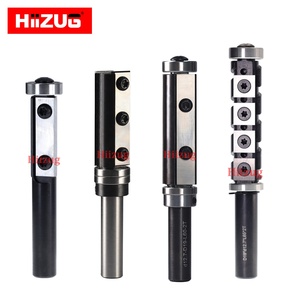 Hiizug Insert Carbide Router Bit 1/2 Inch Shank <strong>50mm</strong> Cutting Length Flush Trim Milling <strong>Cutter</strong> for Wood Trimming Bottom Cleaning - Product Image 6