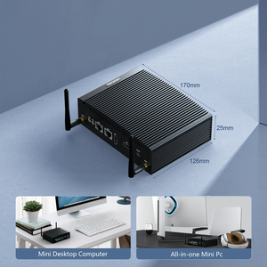Lüfterloser Minicomputer 12. Generation Prozessor Core i5 1235u i3 1215u DDR5 RAM 8xUSB für zuhause büro schule Unterstützung VESA-Halterung - Product Image 6