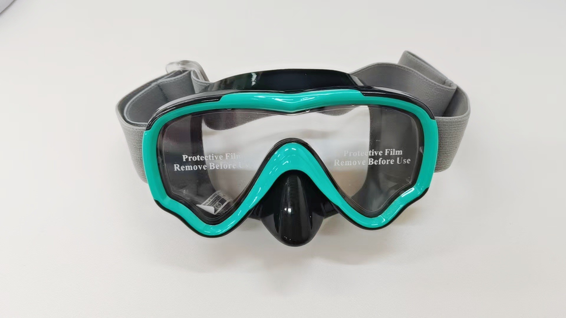 Black and green-transparent silicone
