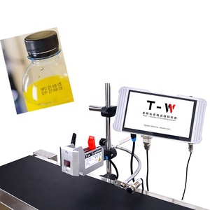 Dongning 12.7MM <strong>Variable</strong> Data Expiry Date Logo QR <strong>Code</strong> Barcode Printing Machine Batch Coding Online Thermal Inkjet TIJ Printer - Product Image 1