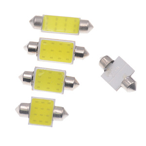 Auto LED doppia punta tetto luce COB 31/36/39/41MM 12SMD lampadina interna targa lampada