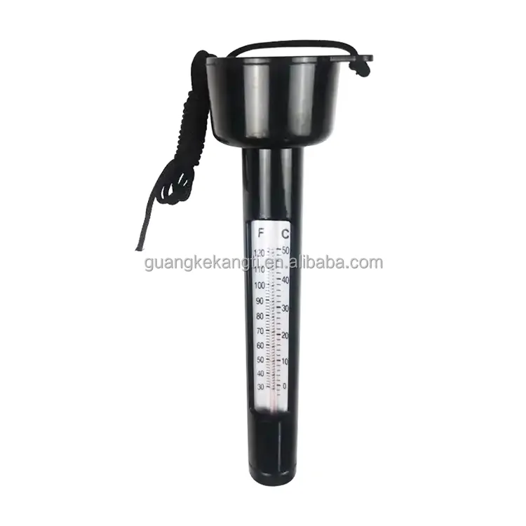 Swimming pool water thermometer black/ white aquarium fish pond water thermometer floating type water thermometer