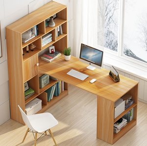 <strong>Simple</strong> Desktop <strong>Computer</strong> <strong>Desk</strong> Home Corner <strong>Desk</strong> Bookcase Combination <strong>Simple</strong> Student Writing <strong>Desk</strong> - Product Image 2