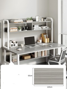 Producto caliente Mesa de computadora para juegos rectangular estable simple con material de madera con patas de acero para uso en dormitorio - Product Image 3