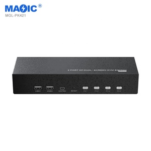 4k 60hz自动DP Kvm开关双显示器Kvm DP扩展显示Kvm开关4进2出笔记本电脑 - Product Image 3
