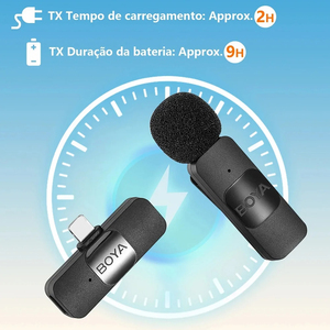 BOYA İle BY-V1 profesyonel kablosuz yaka Mini mikrofon mobil Android canlı oyun kayıt röportaj için uygun by-v2 - Product Image 2