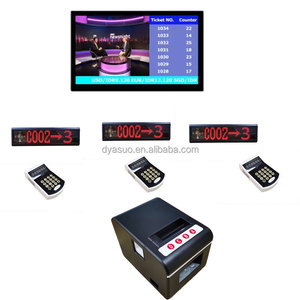 Smart <strong>Wireless</strong> <strong>Queue</strong> Calling <strong>System</strong> with Desktop Ticket Dispenser Printer and LCD Display - Product Image 1