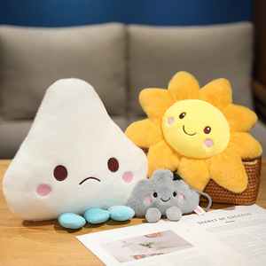 Dễ Thương Phim Hoạt Hình Dự Báo Thời Tiết Búp Bê Mưa Mặt Trời Nụ Cười Những Đám Mây Hình Dạng Đồ Chơi Sang Trọng Keychain Đồ Chơi Món Quà Sinh Nhật Cho Trẻ Em - Product Image 4