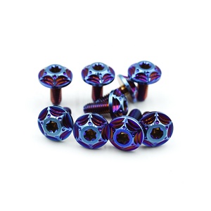 M5 M6 M8 Titan Gr5 Torx Pan Kopfs ch rauben MOTORRAD BOLZEN Regenbogen - Product Image 1