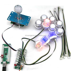 RGB LED Button DIY Kit for HAPP Style <strong>Arcade</strong> Stick Zero Delay Board for PC <strong>Raspberry</strong> <strong>Pi</strong> Colorful Lighting <strong>Control</strong> Coin Pusher - Product Image 4