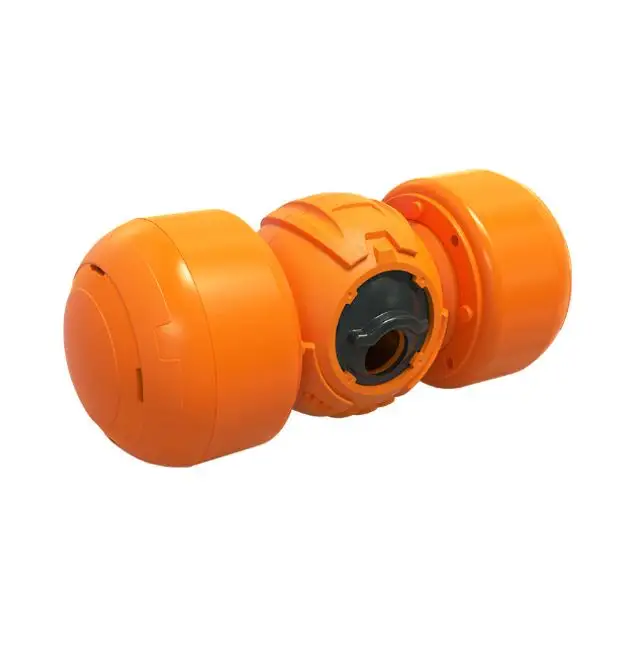 Alimentador de rodillos naranja y púrpura de material ABS de alta calidad de fabricantes profesionales de China para juguetes para perros
