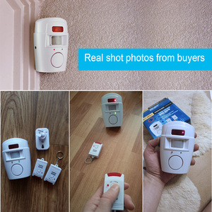 Alerta de seguridad para el hogar Sensor infrarrojo Detector de movimiento antirrobo Sistema de alarma inalámbrico + 2 controles remotos Monitor de alarma - Product Image 5