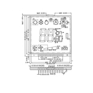 Benutzer definierte monochrome VA Custom Lcd Hersteller module Ziffern segment für fern gesteuerten Kraftstoffsp ender - Product Image 5