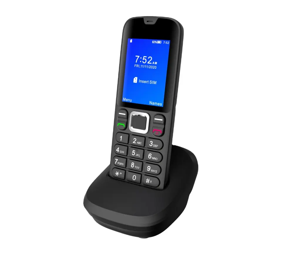 Vendite calde Home Office uso LS668 Sim Card 2G GSM SMS FM schermo a colori telefono Cordless MP3 telefono Wireless fisso