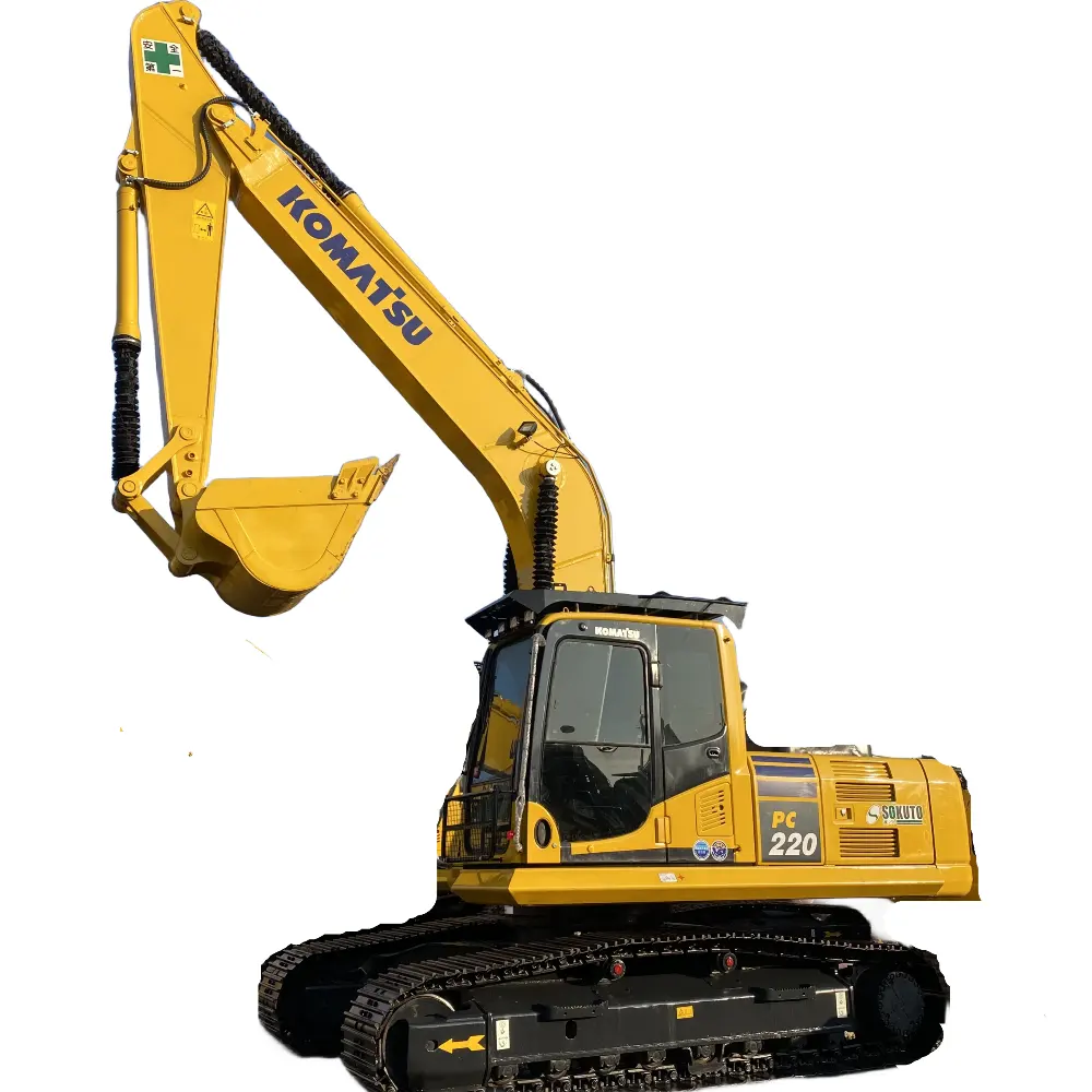 Komatsu PC220 uesd รถขุดมือสอง Komatsu PC220-8 รถขุด 22Ton ใช้ Komatsu ใช้เครื่องจักรก่อสร้าง