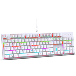 Wander W1K Ratón RGB con cable Teclados Aura Mecánicos reales 61 teclas con USB tipo C Nuevos accesorios de computadora Estilo de tableta inaLámbrica