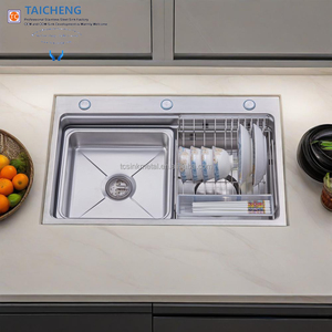 佛山水槽厂制造的现代设计750x480mm小米装饰饰面厨房水槽 - Product Image 3