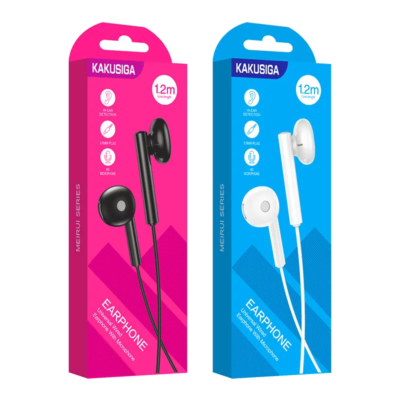 Kakesiga-auriculares con cable, audífonos internos de 3,5mm, deportivos, con micrófono, para videojuegos, estéreo, compatibilidad