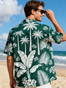 Người Đàn Ông Của Hawaii Bãi Biển Phong Cách Kỳ Nghỉ T-Shirt In Ngắn Tay Áo Sơ Mi Cộng Với Kích Thước Lỏng Kỹ Thuật Số In Ấn Áo Sơ Mi Áo Sơ Mi Áo Người Đàn Ông - Product Image 4
