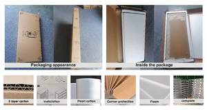 แท่นวางทีวีวอลนัทแบบตั้งได้47 "คอนโซลสื่อติดผนังแบบ2ประตูที่เก็บสาย - Product Image 6