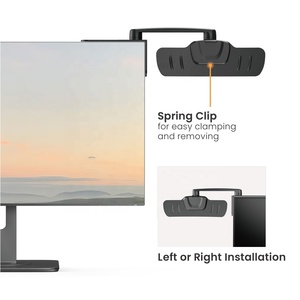 Adjustable Office Supplies Paper Folder Holder for <strong>Computer</strong> Monitor Stand With 3M Sticker Swivel 360 Degrees Typing Reading - Product Image 2
