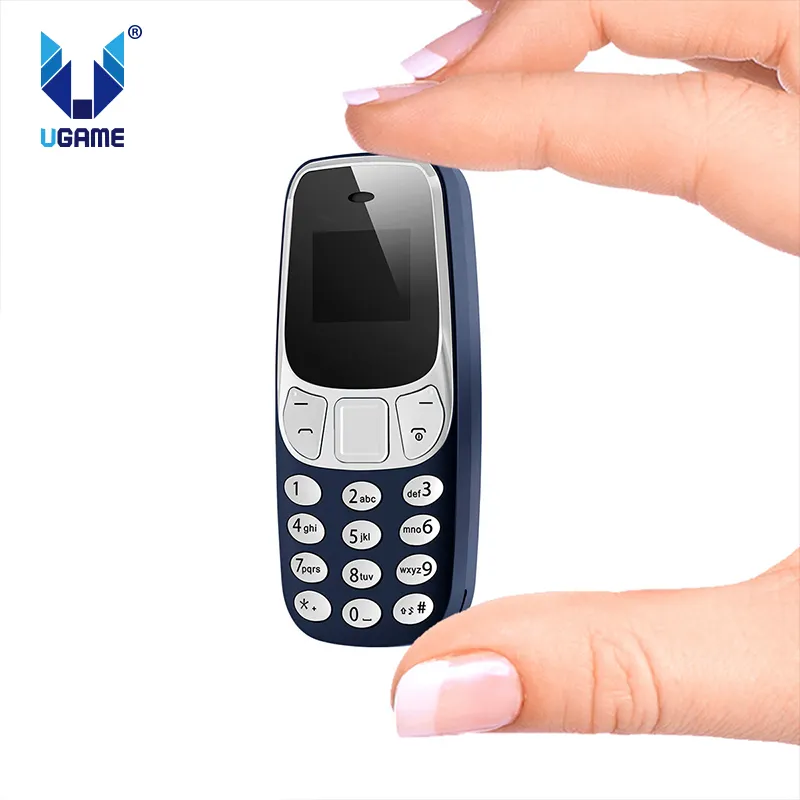 UGAME Telepon Genggam Ukuran Kecil Headphone Perubahan Suara Ajaib Telepon Seluler Mini BM10 Telepon Dialer