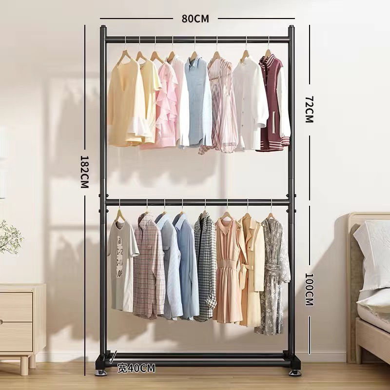 180cm tall, 80cm long, black