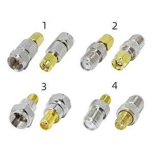 For <strong>SMA</strong> Male Plug F Male Female Plug RF Adapter Connector Brass Coaxial Adaptor Connector Converter <strong>Jack</strong> F Female <strong>Jack</strong> - Product Image 3