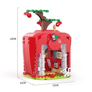 COGO Building Block Set <strong>Toy</strong> DIY <strong>Install</strong> Blocks 255 Pcs Educational <strong>Toys</strong> Fruit Tree House Series Build Block - Product Image 5