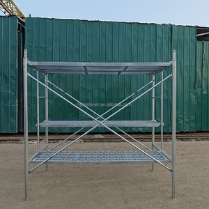 Sistema de andamio de marco de escalera de andamio galvanizado resistente de fábrica para construcción - Product Image 5
