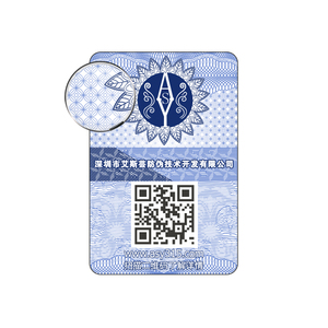 Drucken von fälschung sicheren Sicherheits etiketten QR-Code-Etiketten aufkleber Anti-Fake-Etikett QR-Code