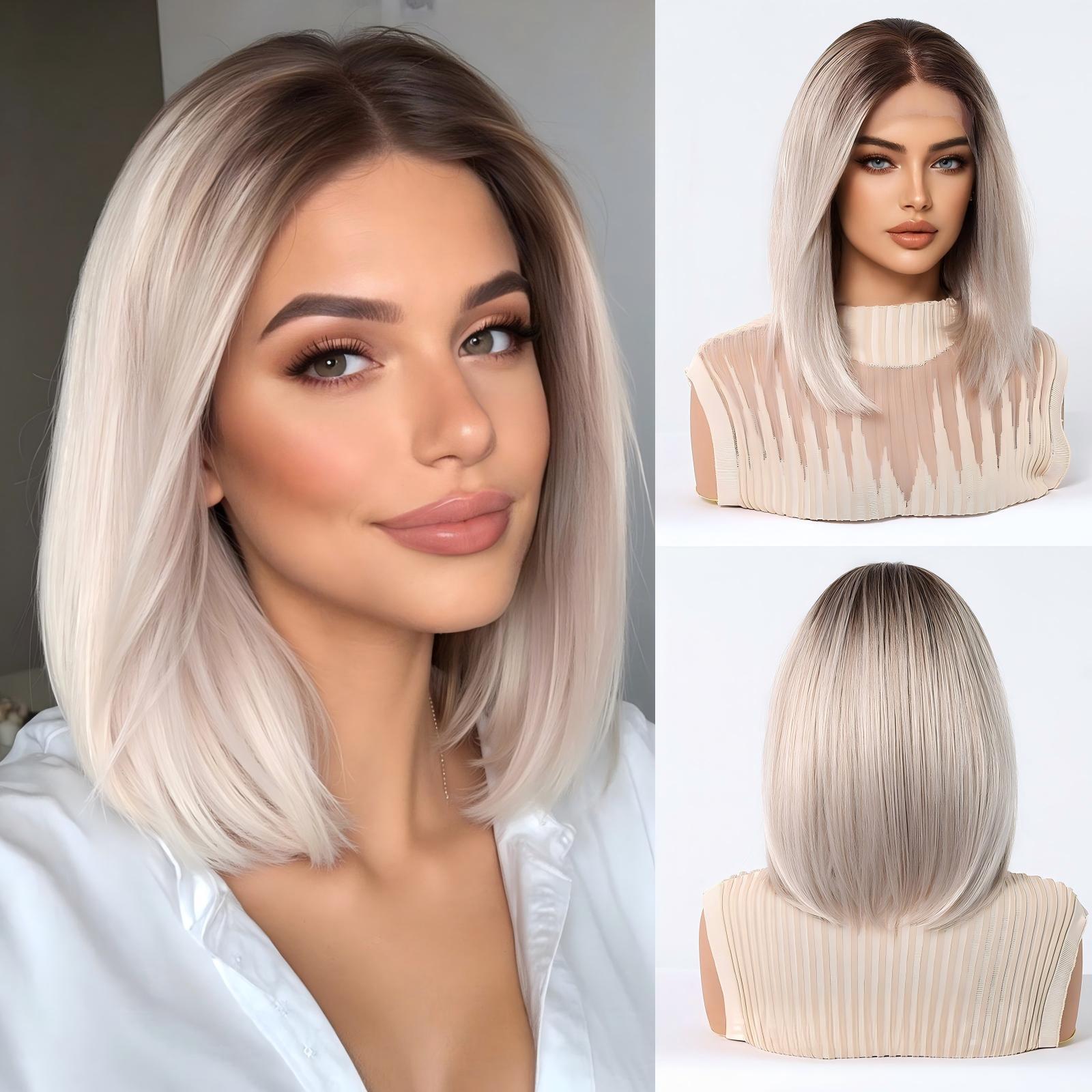 Ombre Platinum Blonde-2 14inch