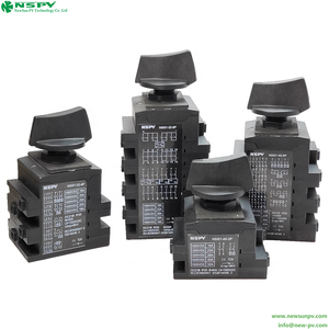NSPV 1500V 8 poli <span class=keywords><strong>DC</strong></span> Isolatore impermeabile <span class=keywords><strong>DC</strong></span> Rotary Isolatore per pannelli solari 32 interruttori 200 Amp 4 estrae 1500 700A