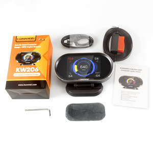 OBD2デジタルカースキャナーオンボードコンピュータLCDディスプレイ燃料消費速度計水温ゲージディーゼルコードリーダー - Product Image 5