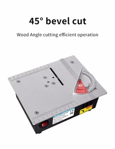 Çok fonksiyonlu masa testere elektrikli masaüstü testere küçük ev DIY kesme aracı ahşap tezgah torna Mini masa testere - Product Image 4