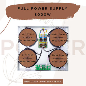 内置4板电磁炉8000瓦电磁炉，带4个功率提升燃烧器 - Product Image 4