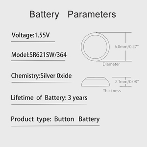 Sony 364 SR621SW AG1 LR621 621 164 531 SR60 LR60 1.55V gümüş oksit pil için akıllı saat oyuncak hesap makinesi metre düğme