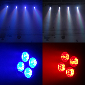 9 kanal DMX ses kontrolü 4x9W RGB hareketli kafa LED sahne işık DJ Bar Club parti düğün gösterisi için lambalar sahne aydınlatma - Product Image 4