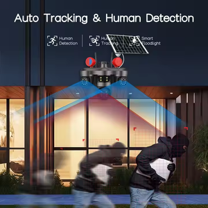 Cámara CCTV inalámbrica 4G IP 3 lentes 3 pantallas 6MP HD Red exterior PTZ Seguridad CMOS Tarjeta SD Almacenamiento DE DATOS Estilo reflector