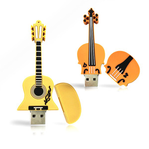 Unidad USB de PVC personalizada Memoria Flash Mini USB Sticks con logotipo Forma de violín personalizada 128 GB 64 GB 32 GB Pen Drive USB Flash Drive 3,0 - Product Image 2