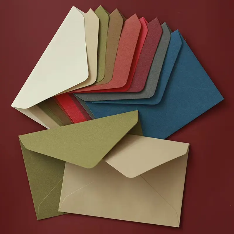 Custom Size Cardboard 100% Recyclable Biodegradable Mini Kraft Custom Envelopes Paper Envelopes